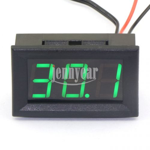 0.56&#034;digital dc12v green led temperature guage thermometers -50-110°c temp gauge for sale