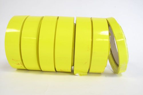 Yellow pvc tape- 7 rolls of 1 inch x 72 yards  and 1 roll of 1/2 inch x 72 yards for sale