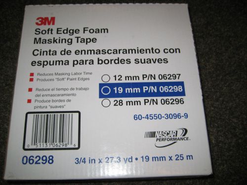 3m 06298 19 mm x 35 m soft edge foam masking tape free ship! for sale