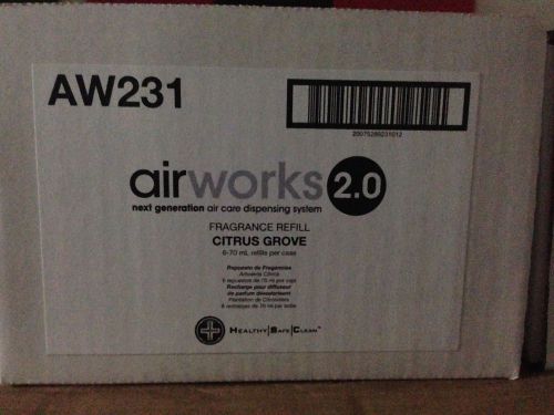 6-pack airworks 2.0 air freshener refills 70ml aw231 citrus grove fragrance for sale