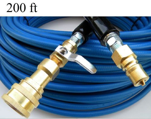 Carpet Cleaning 200ft Truckmount Solution Hose W/QD and Shut-Off Valve