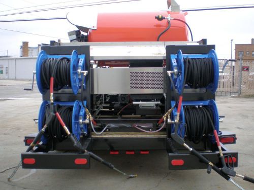 Pressure washer, hot water, trailer mounted washer, oil field cleaning unit for sale
