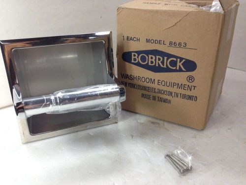 Bobrick toilet paper dispenser with storage for extra roll model b-663/b663 for sale