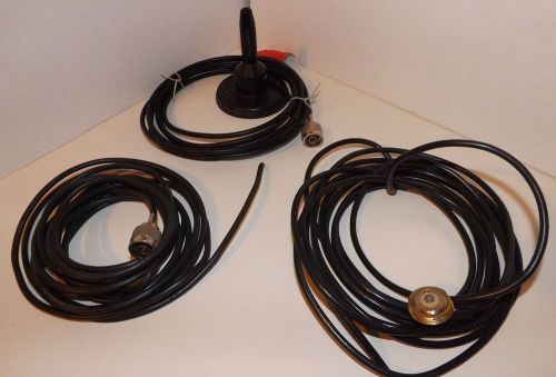 Used MAXRAD  Antenna, Black, with cables magnetic