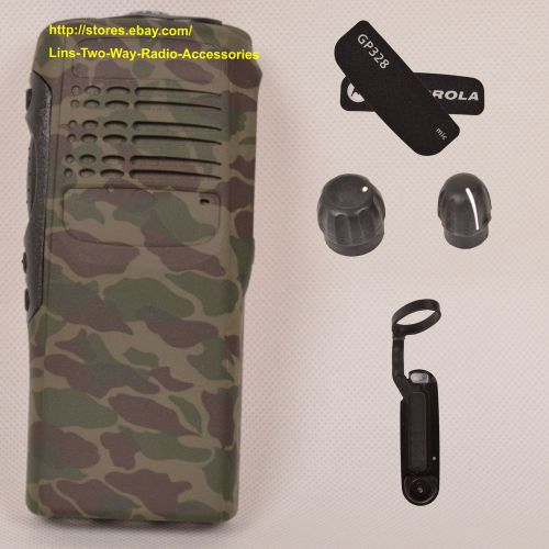 Camouflage replacement housing case for Motorola GP328(Ribbon Cable+Speaker+mic)
