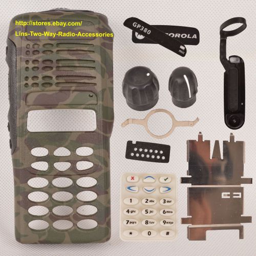 10x Camouflage Refurbish Repair Kit Case Housing For Motorola GP380 Radio
