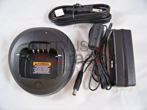 New oem motorola rapid charger kit pmln5398a cp185 tri-chmestry for sale