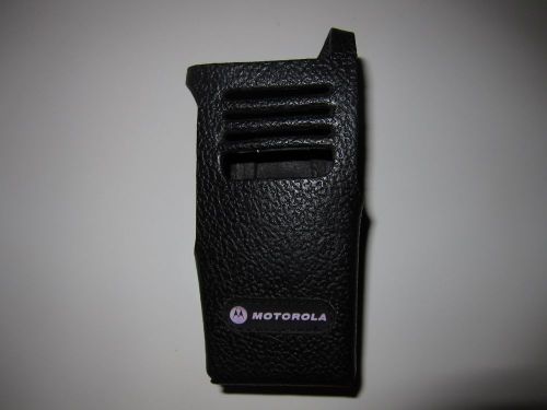 Motorola leather carry case holster w/loop non display pmln5030 xpr6350 for sale