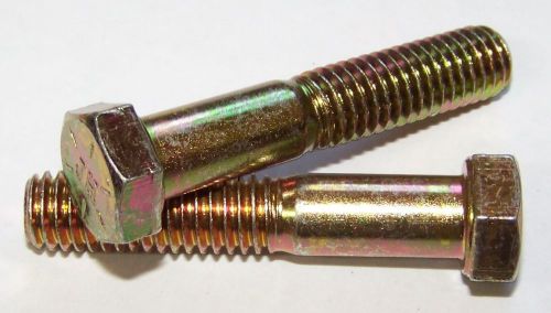 25 Qty-NC GR8 Hex Head Bolt 5/16-18X2-1/2 ZP(9134)