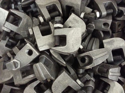10 - new 1/2&#034; - 13 threaded universal beam clamps with back up nut for sale