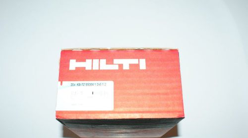 HILTI KB-TZ EXPANSION ANCHOR 1/2 X 5 1/2 304 STAINLESS STEEL , 1 BOX QTY. 20