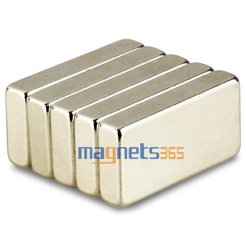 5pcs N35 Super Strong Block Cuboid Rare Earth Neodymium Magnets 20 x 10 x 4mm