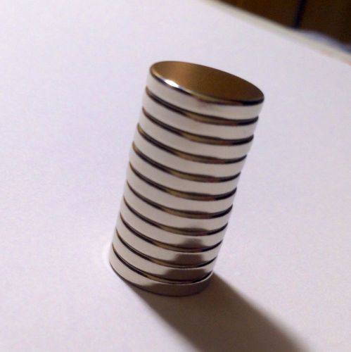 10 - high quality neodymium magnets,12mm x 2mm, 1/2 x 1/16, fast shipping, n42!! for sale