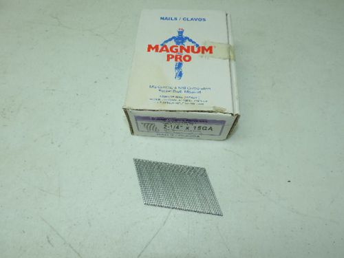 Magnum Fasteners 13109 2-1/4&#034; x 15GA Angled Finished Nails (3500) Electro - Galv