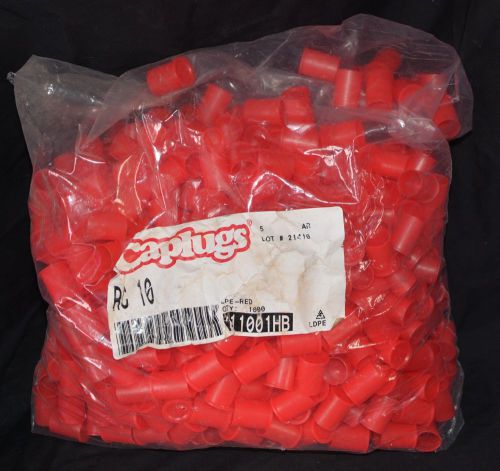 Caplugs rc 10 red end caps for threaded rod! new in pkg lot of 1000 ~ 5/8&#034; for sale