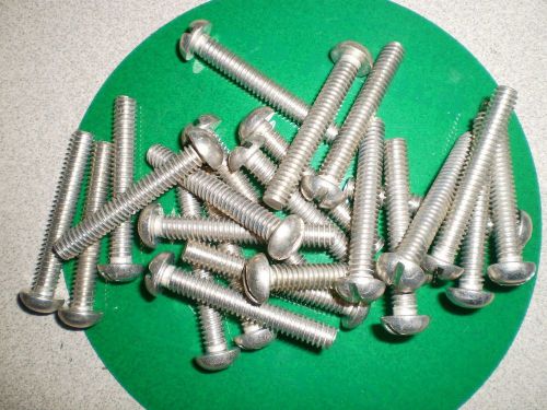 1/4x20  1.705 1 3/4 long screw slotted plated qty 200  head surplus 1/4 x 20