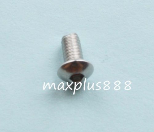 200pcs metric thread m4*8 stainless steel button head allen screws bolts for sale