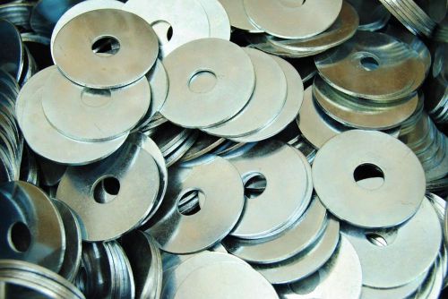 100  fender washers  1/2 &#034; id   2&#034;  od  x .0625  (1/16th&#034;)   multiple discount for sale