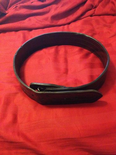 Gould and goodrich sam brown duty belt black vinyl police belt sz 30 for sale