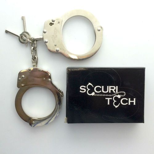 M0867CH Handcuffs Nickel Plated Steel Construction Black Finish Double Lock,