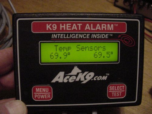 K9 Dog Heat Alarm Police AceK9.com HA-2010 with 12&#034; Fan and optional modules