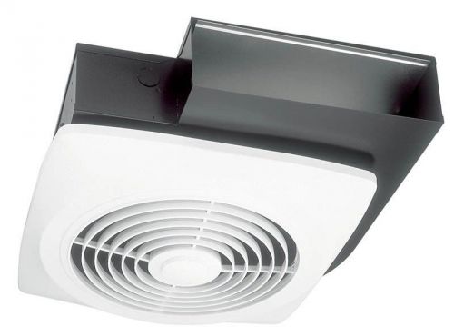 BROAN 502 10&#034; 270 CFM Side Discharge Fan, White Square Plastic Grille BRO502