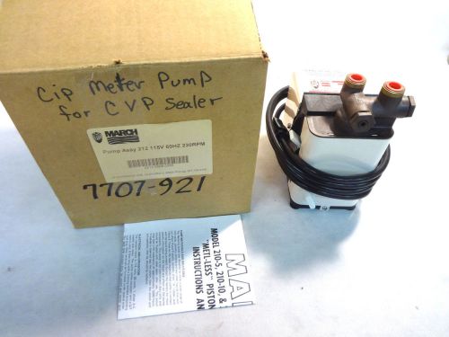 NEW MARCH MODEL 212 115V 230RPM PUMP ASSEMBLY