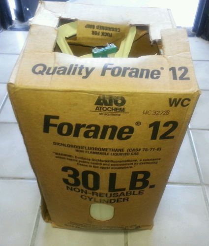 R-12 FREON 12 virgin 30lb tank in box FACTORY SEALED the real stuff