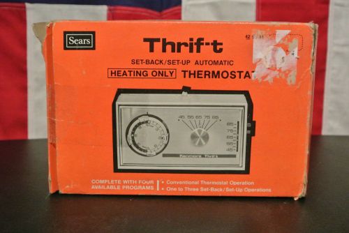 VINTAGE SEARS THRIF-T AUTOMATIC HEATING ONLY THERMOSTAT * NEW OLD STOCK