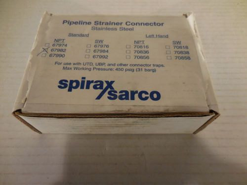 Spirax sarco 67982 pipeline stainer connector  3/4&#034; stainless steel new in box for sale