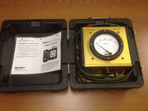 Mid-West Hydronic Flow Test Kit Model 831 0-400 inch H2O