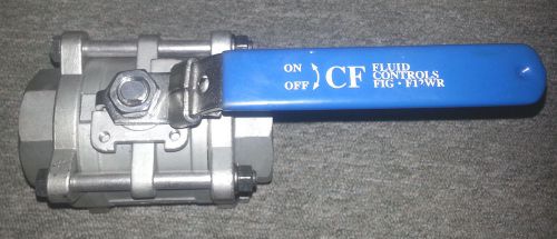 2&#034; FLUID CONTROLS STAINLESS CF8M BALL VALVE 1000 WOG WELD SOCKET FIG.F12WR NEW