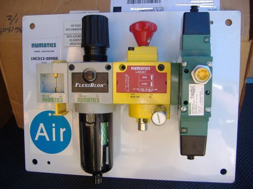 Numatics filter regulator, single solenoid valve board 1ncs13-009ba for sale