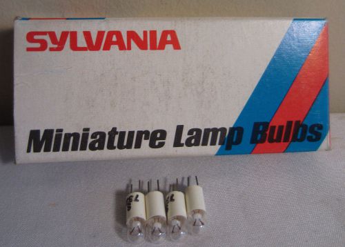 Box Of 4 Sylvania S7328 7328 Bi Pin Miniature Light Bulb Lamps