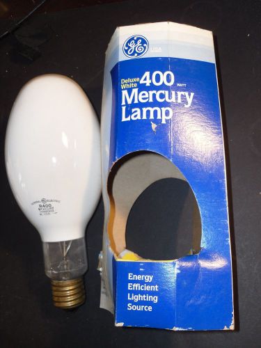 GE R400 HR400DX33 400W White Mercury Lamp NEW 1pc.