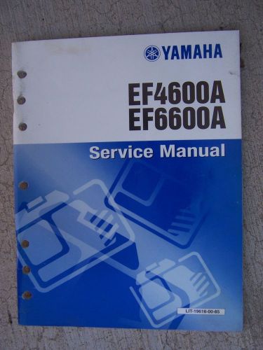 1998 Yamaha Generator EF4600A EF6600A Service Manual Maintenance Repair  S