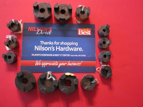14 Misc Pieces Lovejoy V-Belt Pulley Sheave Connectors Various Sizes