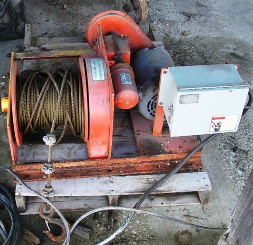 Thern inc. 3 hp. power winch: model #489a3b: serial #40840230 item #8500 for sale