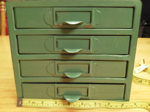 Vintage Metal 4 Drawer Small Parts Bin / Storage Box / Organizer