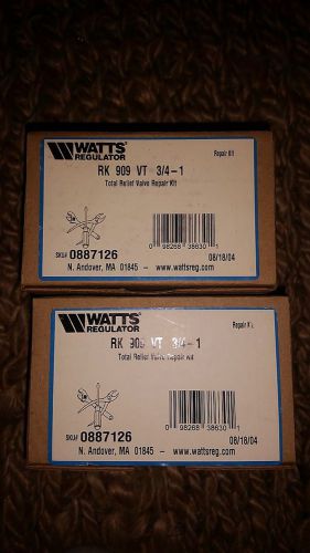 New watts 0887126 watts rk 909 vt 3/4&#034;-1&#034; relief valve repair kit series 909 for sale