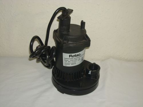 Flotec fp0s1250x-08 tempest ii 1/6hp submersible sump/utility pump for sale