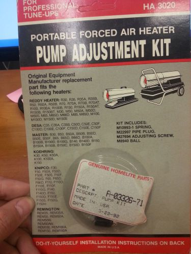 Homelite Pump adjustment Kit, A-03326-71