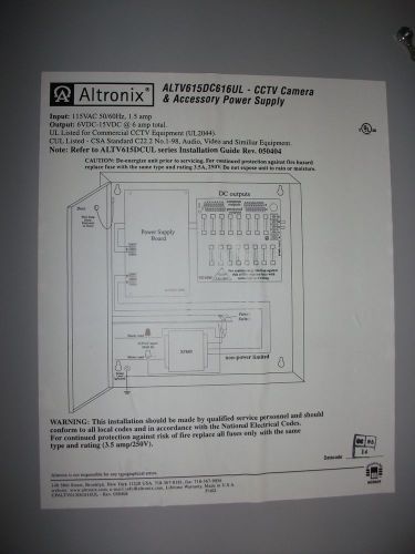 Alrtronix CCTV Camera And Accessory Power Supply Panel