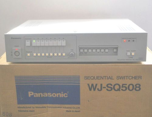 PANASONIC SEQUENTIAL SWITCHER WJ-SQ508 (NEW) PLEASE READ FULL LISTING