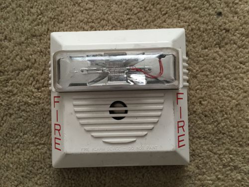 Wheelock ns-24mcw fire alarm horn/strobe for sale
