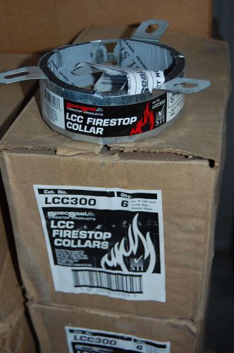 Case 6 new sti specified technologies specseal lcc firestop collars lcc300 3&#034; for sale