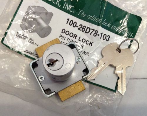 NEW Olympus Lock, National Keyway, Drawer Lock  100-26D78-103