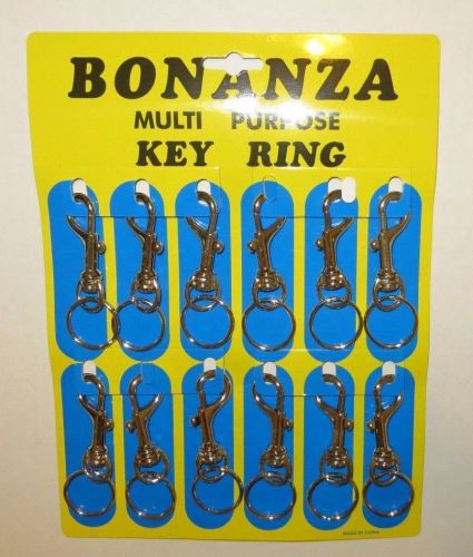 Bonanza - Multi-Purpose Key Ring - Card of Twelve Key Clips