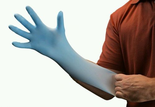 1000  large   blue nitrile gloves ( 10 box of 100 ) powder free  tattoo auto  l for sale
