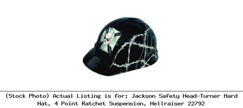 Jackson Safety Head-Turner Hard Hat, 4 Point Ratchet Suspension, : 22792